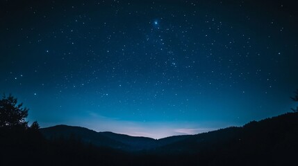 Night sky nature landscape background