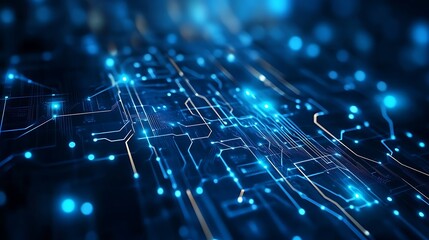 Obraz premium Abstract Digital Circuitry Background