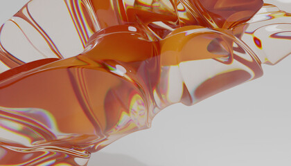 Glass 3d Abstract Design. © neurostructure