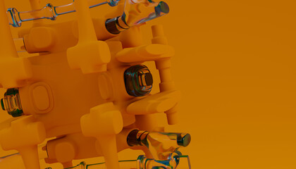 3d Abstract Design, modern background © neurostructure