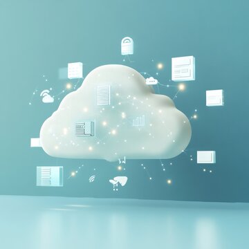 Cloud computing network with data storage and security.