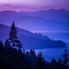 sunrise in the mountains