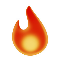 Obraz premium Fire Icon Illustration Isolated on transparent background 