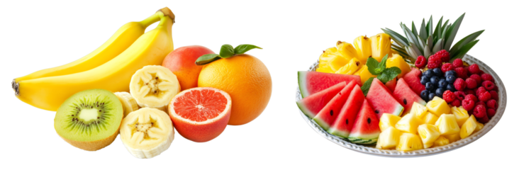 Colorful fruit display vibrant kitchen table still life fresh produce close-up shot healthy living