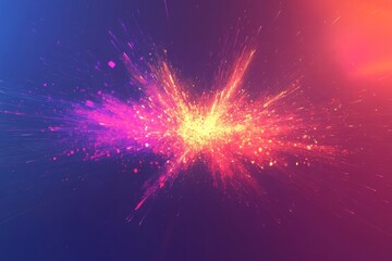 Fototapeta premium Vibrant colors create an abstract explosion with ample space for creative text and design elements. Generative AI