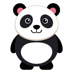 Panda ,white background