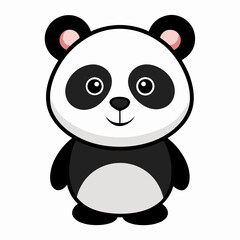 Panda ,white background