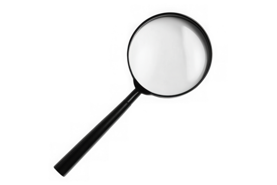 Magnifying glass isolated on a white background 

