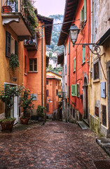 The small village of Argegno on Lake Como