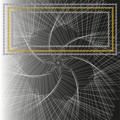  lines in the form of concentric stars and a frame