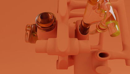 3d Abstract Design, modern background © neurostructure