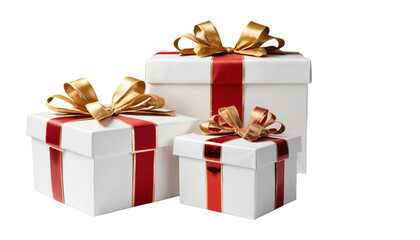 White Gift Boxes in Vibrant Festive Color Combination | Gift Box PNG Transparent