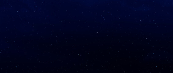 Stars in the night. Dark blue green galaxy space. Glowing stars in space. New Year, Christmas and Celebration background concept.	
