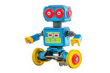 Retro robot toys 
