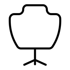 Jewelry Display Stand Vector Line Icon Design