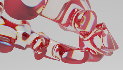 Glass 3d Abstract Design. © neurostructure