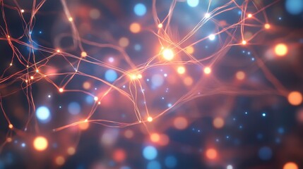 Futuristic Abstract Design with Glowing Effects