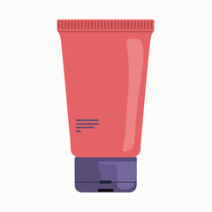 Beauty product container care skin icon isolated






