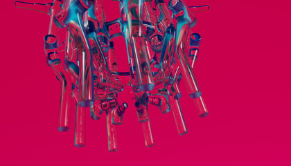 Glass 3d Abstract Design. © neurostructure