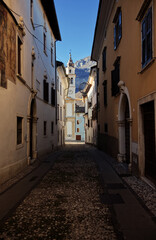 Fototapeta premium Old houses in the village of Ala.