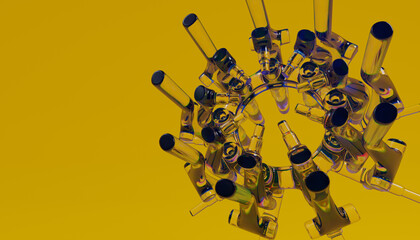 Glass 3d Abstract Design. © neurostructure