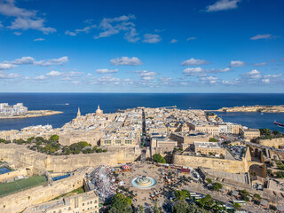 Aerial photo from Valetta, Malta