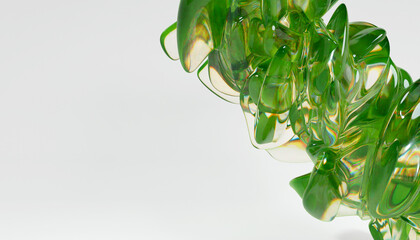 Glass 3d Abstract Design. © neurostructure