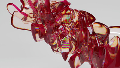 Glass 3d Abstract Design. © neurostructure