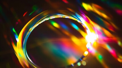 Light leaks rainbow overlay. Damaged grain screen gradient background. Glitch noise on black scratched texture with dust. Grunge abstract dusty scanned old film texture picture.