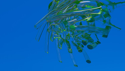 Glass 3d Abstract Design. © neurostructure
