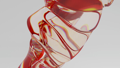 Glass 3d Abstract Design. © neurostructure
