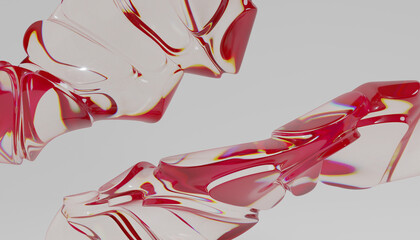 Glass 3d Abstract Design. © neurostructure