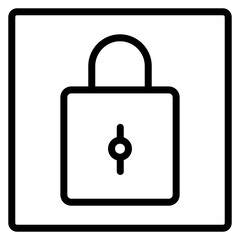 Lock Line Icon