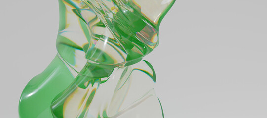 Glass 3d Abstract Design. © neurostructure