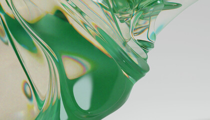 Glass 3d Abstract Design. © neurostructure