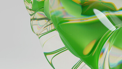 Glass 3d Abstract Design. © neurostructure