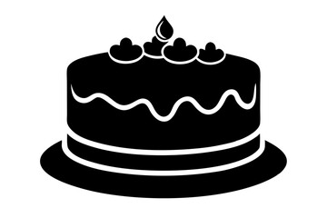 cake isolated on white