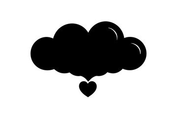 heart shaped cloud