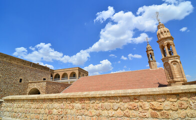 Mor Abrohom Monastery in Midyat, Mardin, Turkey. © sinandogan