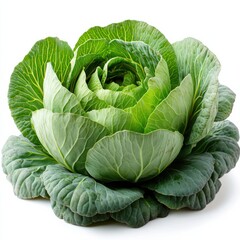 Fototapeta premium photo of a cabbage, hd, isolated on white backgroun