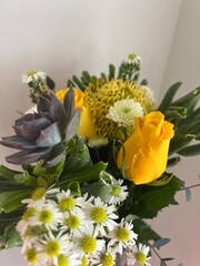 bouquet of yellow flowers