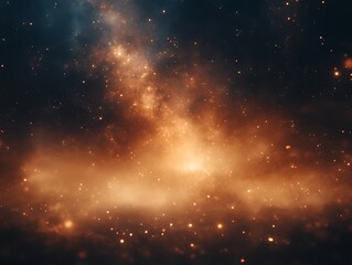 Golden Dust Motes Illuminate Dark Nebula