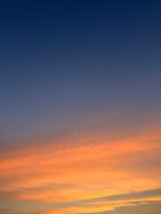 sunset sky with clouds