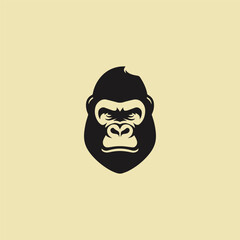 Gorilla Head logo vector template