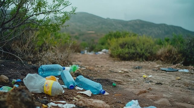 Contaminaci&oacute;n y vertidos de pl&aacute;stico en la monta&ntilde;a