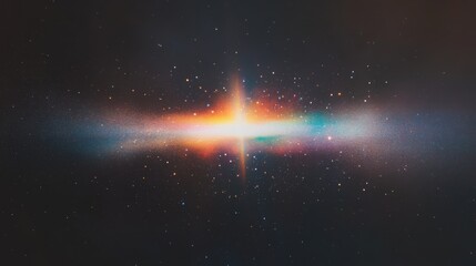 Light leaks rainbow overlay. Damaged grain screen gradient background. Glitch noise on black scratched texture with dust. Grunge abstract dusty scanned old film texture picture.