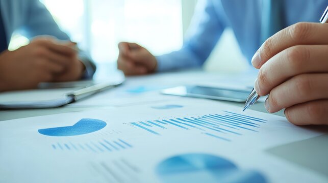 Financial forecasting session. Featuring financial projections and budget planning