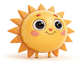 Sun cartoon character 