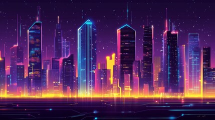 Advanced Architecture in a Dynamic Tech Cityscape