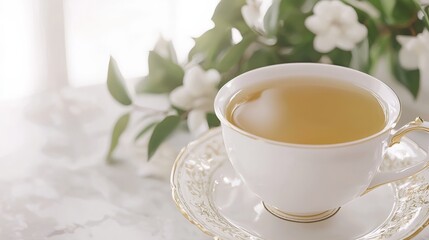 Savoring nature-inspired tea moments serene garden close-up photography tranquil atmosphere cozy experience